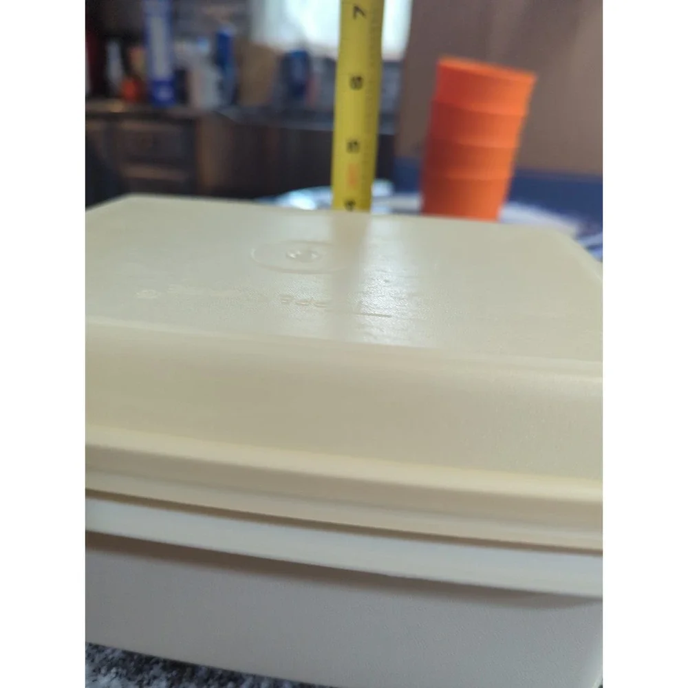 Vintage Almond Tupperware Ice Cream Keeper With Lid Great For Homemade Ice Cream